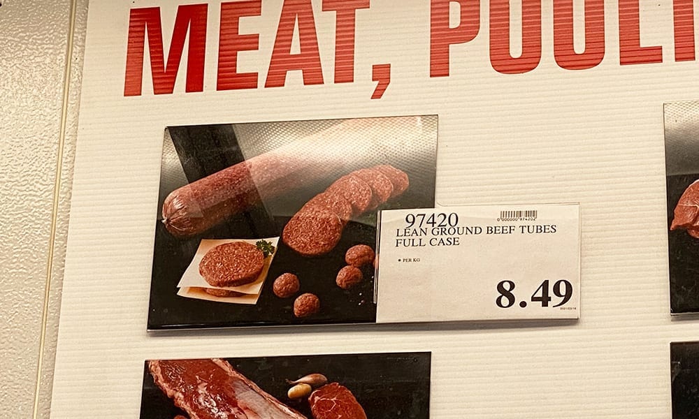 Ask for the chub of beef - Costco Hacks